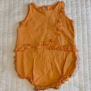 Ruffle Butts Orange Ruffled One Piece